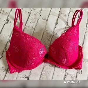 Victorias Secret 32c Very Sexy Lace Push Up Pink